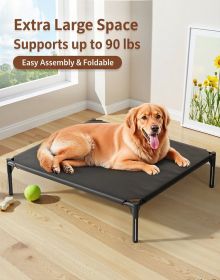 Pet Bed, No Assembly Required, Foldable, Portable, Waterproof & Moisture-Proof, Breathable & Antibacterial, All-Season Sleeping Mat for Cats and (Color: Mesh cloth XXL)